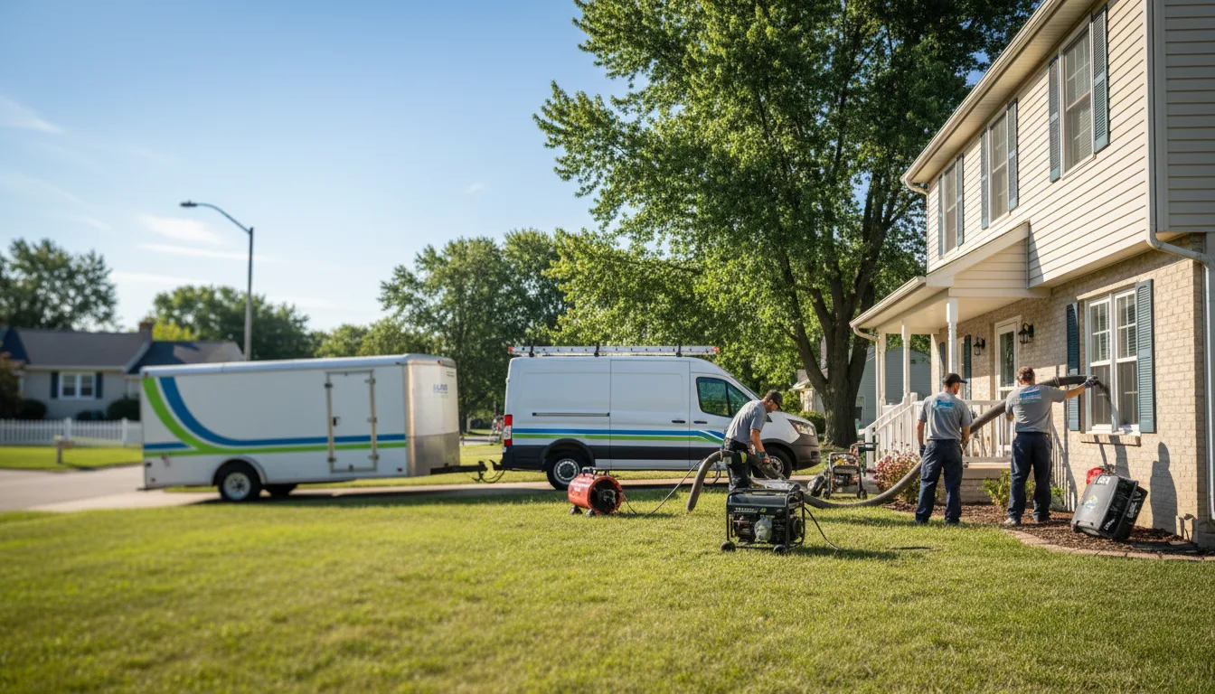 Flooded Basement Restoration And Cleanup With Repair in Rockton, IL near me
